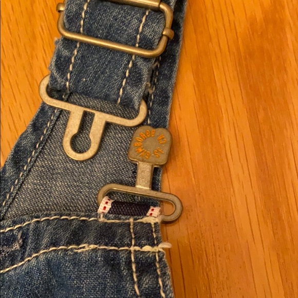 Gymboree soft denim overalls - Picture 4 of 10